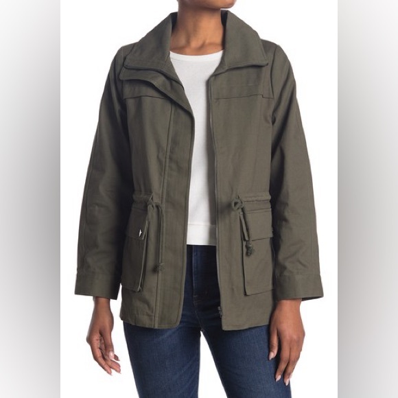 ModCloth Army Green Escape Into Nature Full Zip Utility Jacket 4XL - Picture 2 of 16